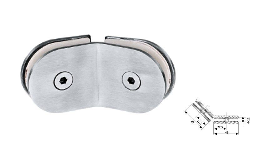 Glass Fix Clip,135°（Double）